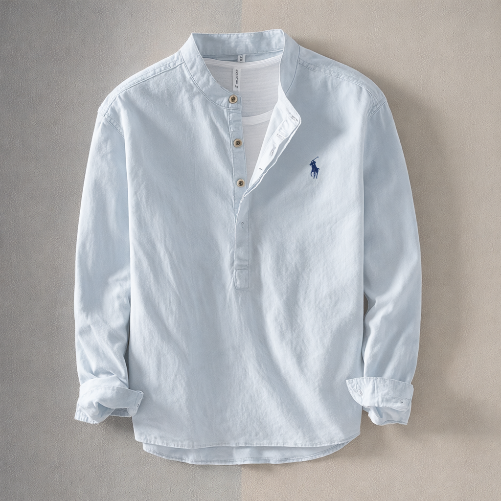 Men’s Relaxed Fit Cotton Linen Shirt