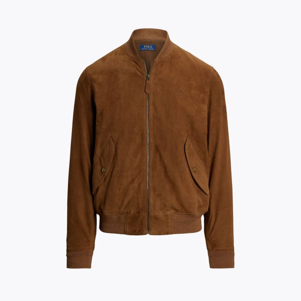 Men’s Suede Bomber Jacket