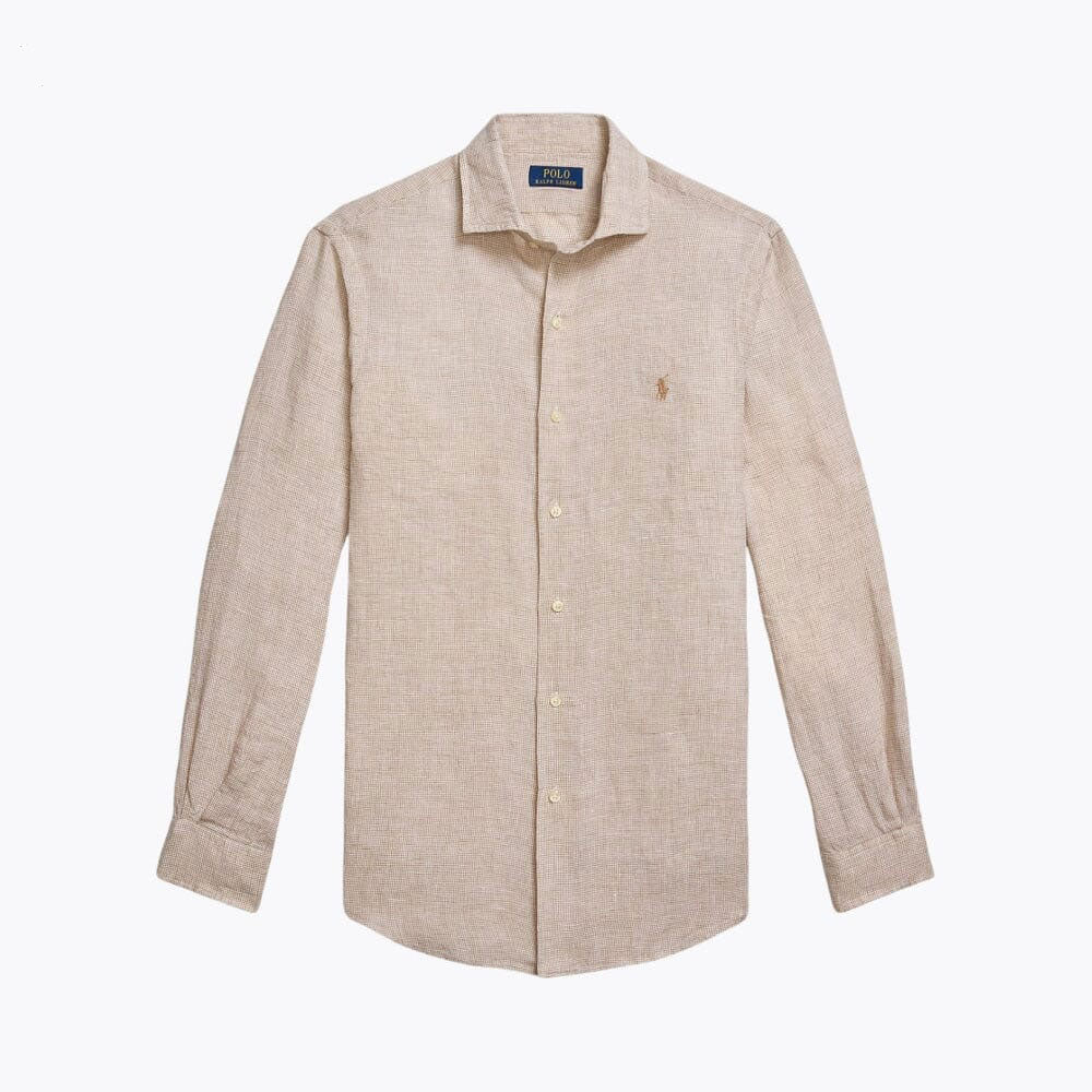 Men’s Tailored Linen Button-Down Shirt