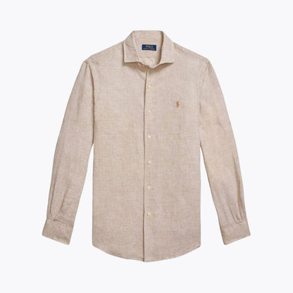 Men’s Tailored Linen Button-Down Shirt