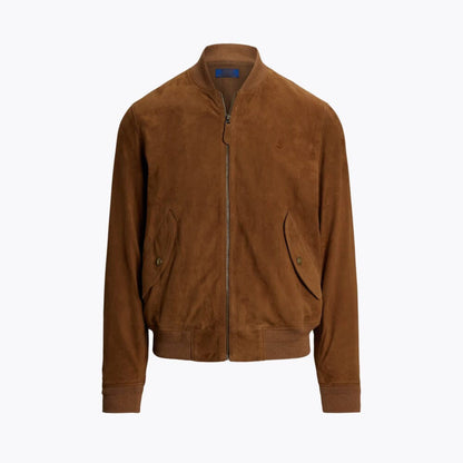 Suede Bomber Jacket