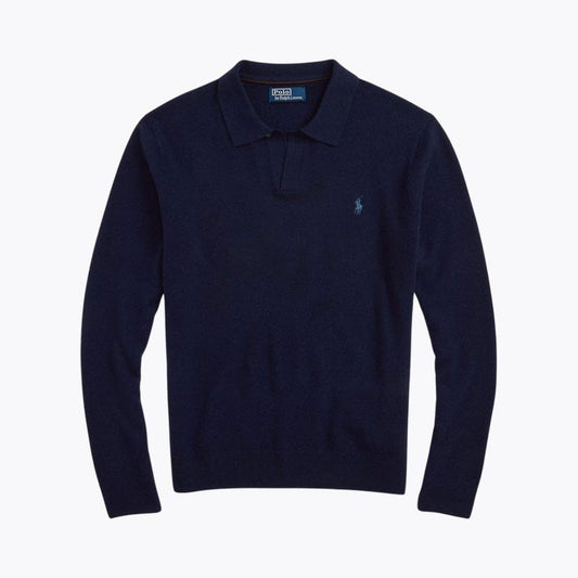 Men’s Regular Fit Wool Collared Sweater