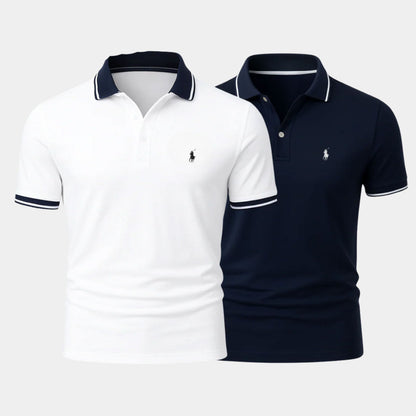 Men’s Slim Fit Cotton-Blend Shirt Duo - Buy 1, Get 1 Free