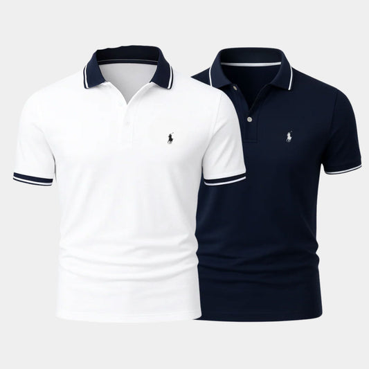 Men’s Slim Fit Cotton-Blend Shirt Duo - Buy 1, Get 1 Free