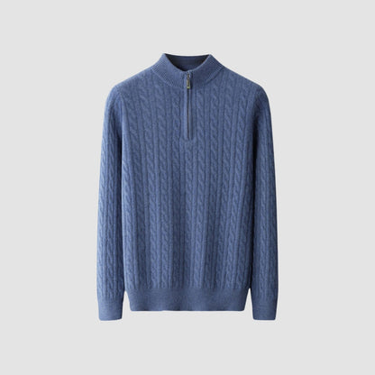 Old Money Thickened Cashmere Wool Turtleneck Sweater