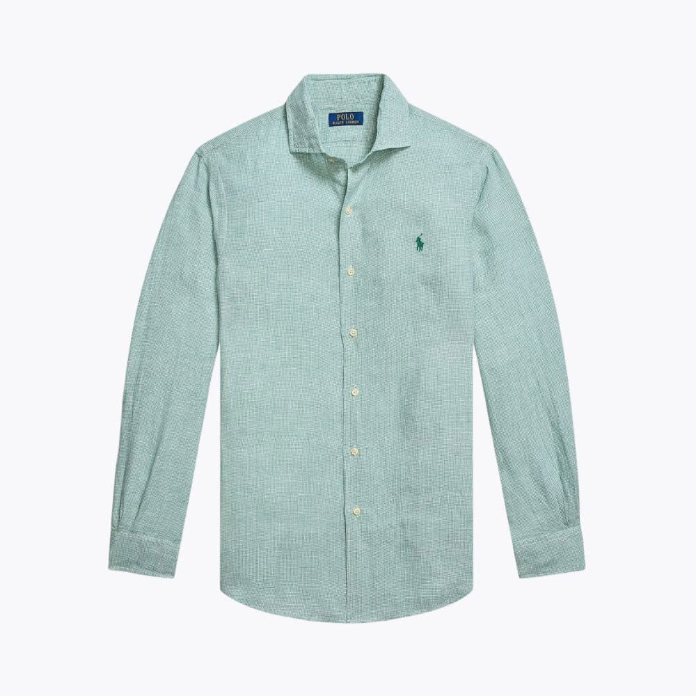 Men’s Tailored Linen Button-Down Shirt