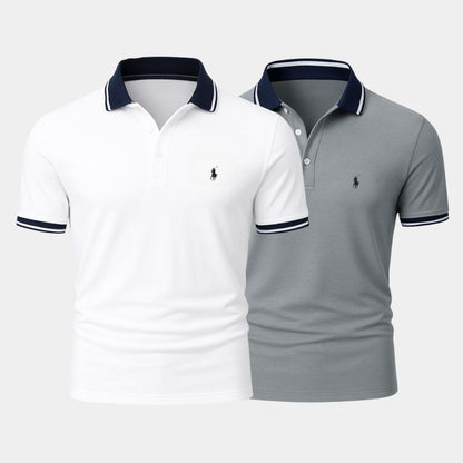 Men’s Slim Fit Cotton-Blend Shirt Duo - Buy 1, Get 1 Free