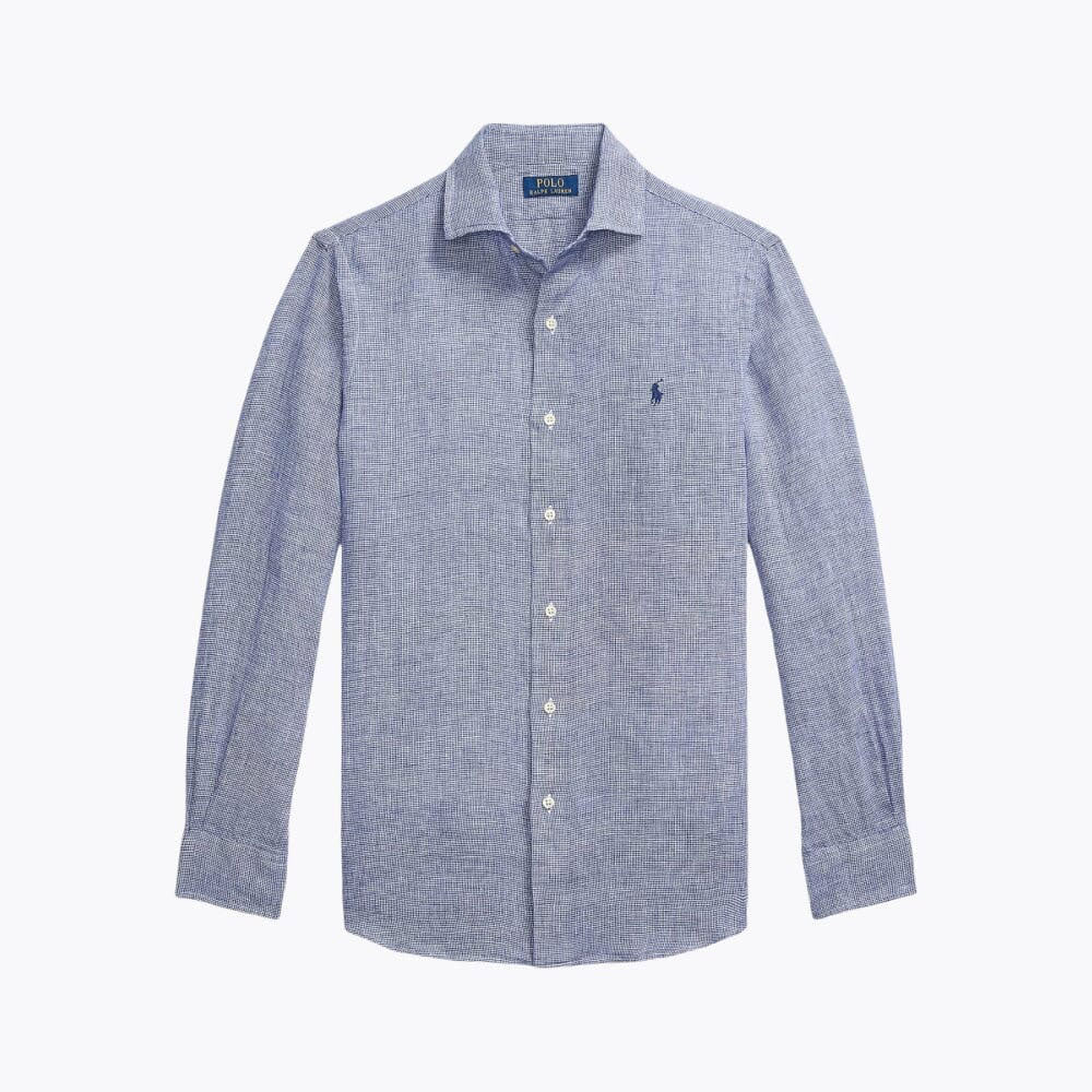 Men’s Tailored Linen Button-Down Shirt