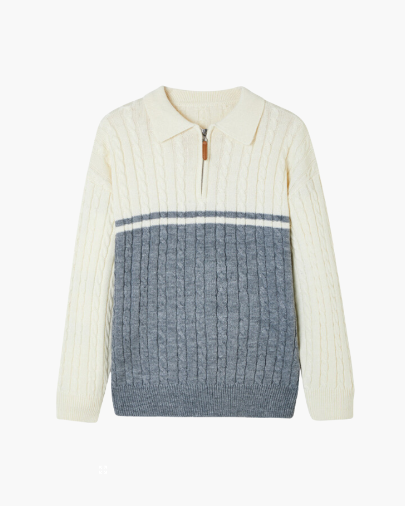 Polo Neck Sweater - Premium
