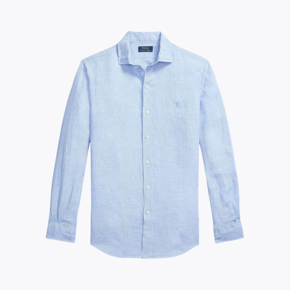 Men’s Tailored Linen Button-Down Shirt