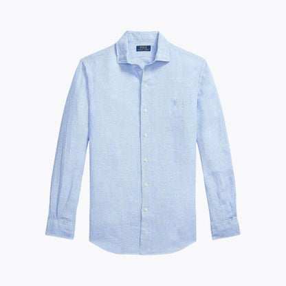Men’s Tailored Linen Button-Down Shirt