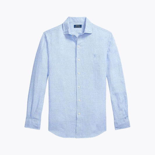 Men’s Tailored Linen Button-Down Shirt