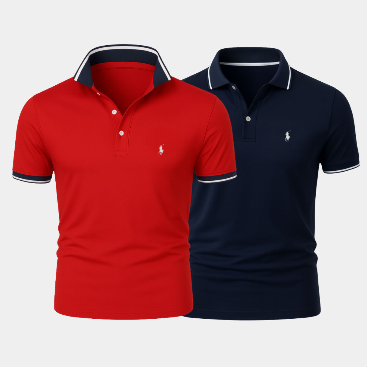 Men’s Slim Fit Cotton-Blend Shirt Duo - Buy 1, Get 1 Free