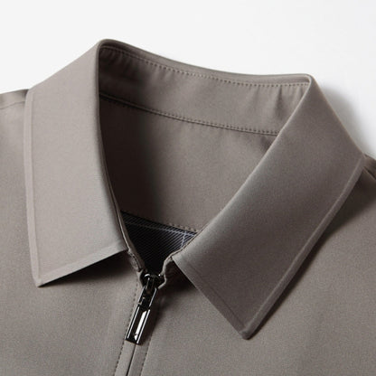 Old Money Lapel Business Executive Zipper Jacket