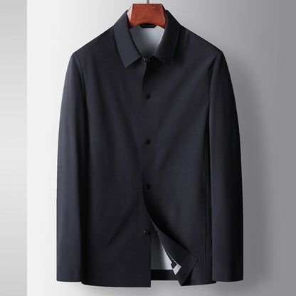 Old Money Lapel Shirt Seamless Luxury Business Jacket
