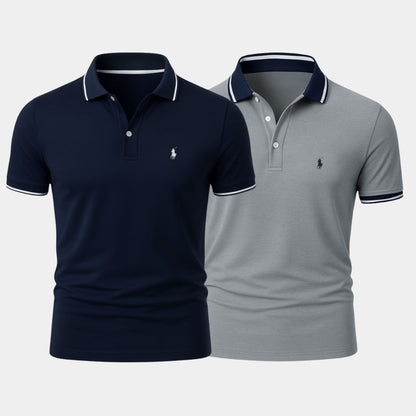 Men’s Slim Fit Cotton-Blend Shirt Duo - Buy 1, Get 1 Free