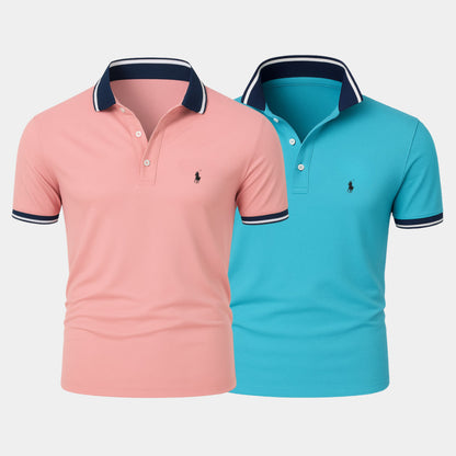 Men’s Slim Fit Cotton-Blend Shirt Duo - Buy 1, Get 1 Free