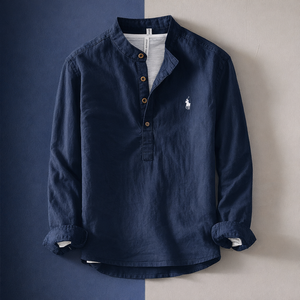 Men’s Relaxed Fit Cotton Linen Shirt