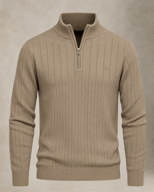 Ribbed Quarter-Zip Sweater — Norwood Heritage