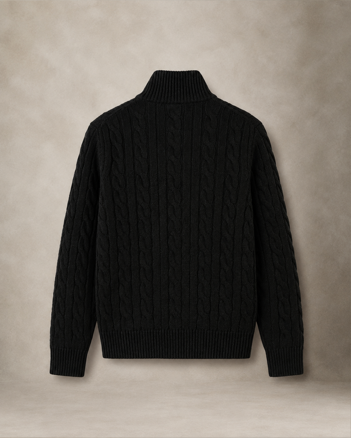 Men's Cable-Knit Quarter-Zip Sweater — Norwood Ashford