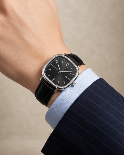 Men's Retro Leather Watch — Norwood Outline