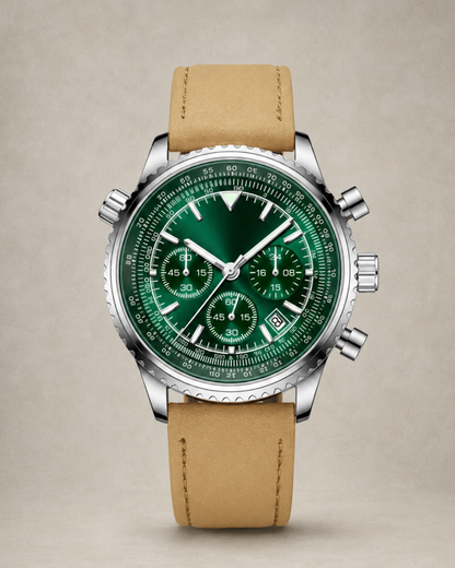 Men's Chronograph Leather Watch — Norwood Bellatour