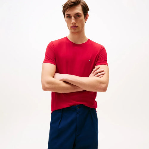 Classic Slim C-Neck T-Shirt  - Red
