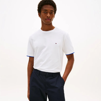 Classic Slim C-Neck T-Shirt  - White