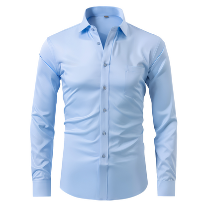 Old Money Stretch Button-up Shirt