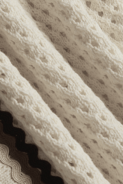 Marconi Crochet Knit Short- Ecru
