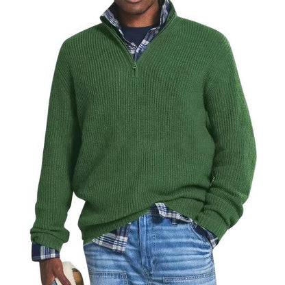 Old Money Knit Zip Sweater
