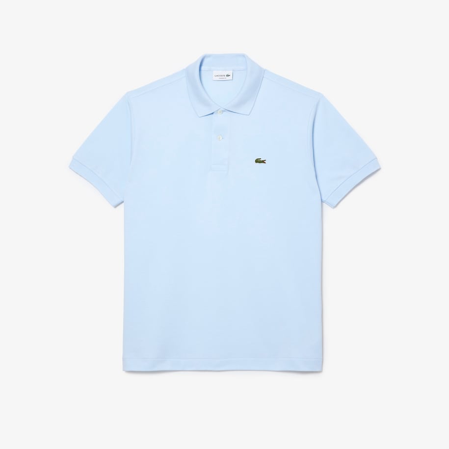 Pique Cotton Polo Shirt blue