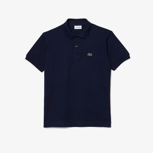 Pique Cotton Polo Shirt navy