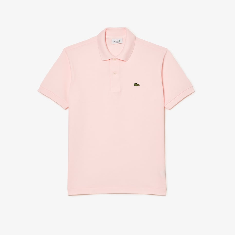Pique Cotton Polo Shirt pink
