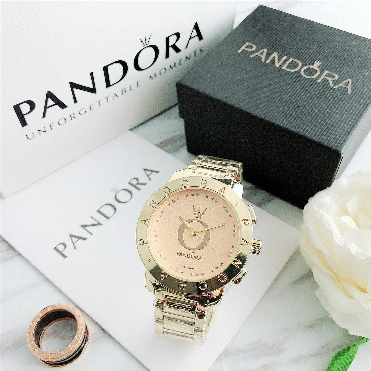 P A N D O R A Classic Glamour + Bracelet Charms