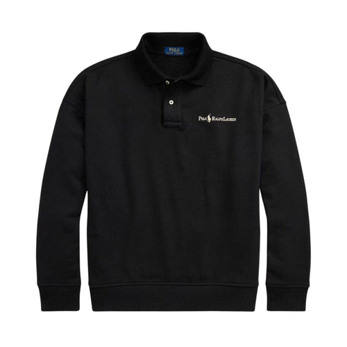 Men’s Relaxed Fit Cotton-Blend Collared Sweatshirt