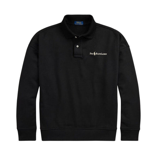 Men’s Relaxed Fit Cotton-Blend Collared Sweatshirt