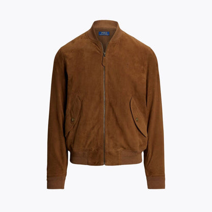 Men’s Suede Bomber Jacket