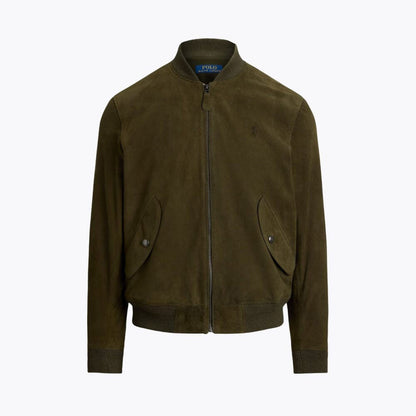 Men’s Suede Bomber Jacket