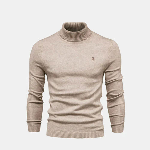 Men’s Turtleneck Wool Knit Sweater