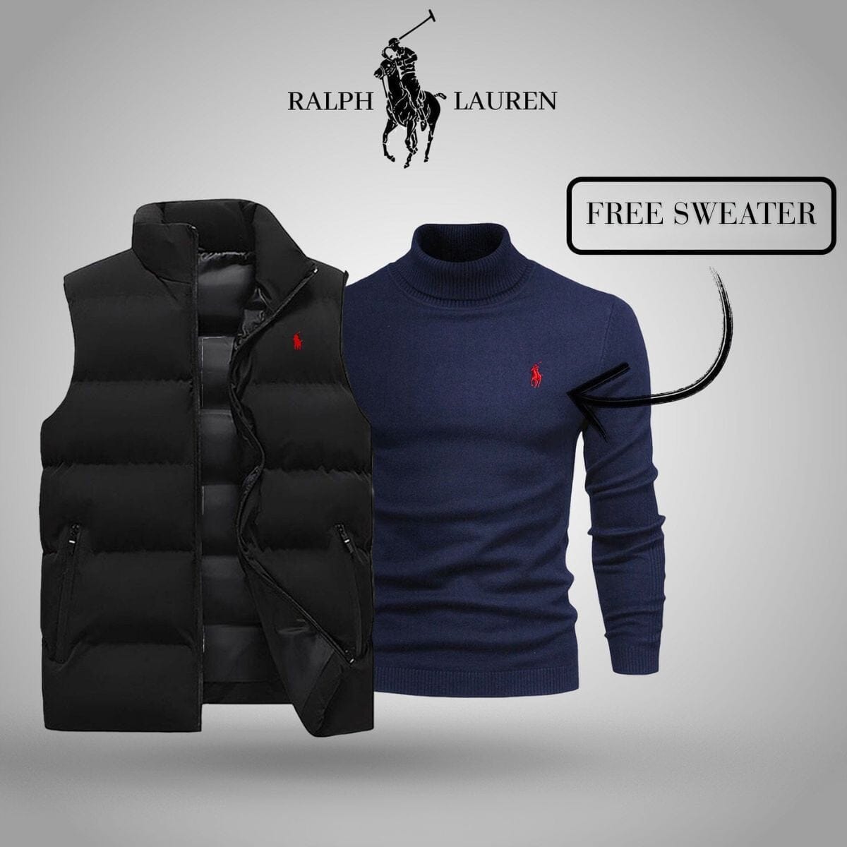 RL Vest + Exclusive Free Sweater (CLEARANCE)