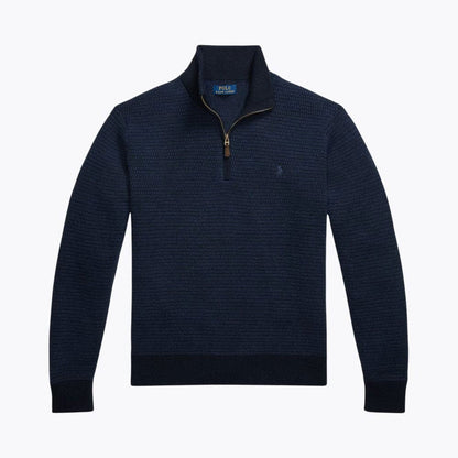 Men’s Regular Fit Wool Quarter-Zip Sweater