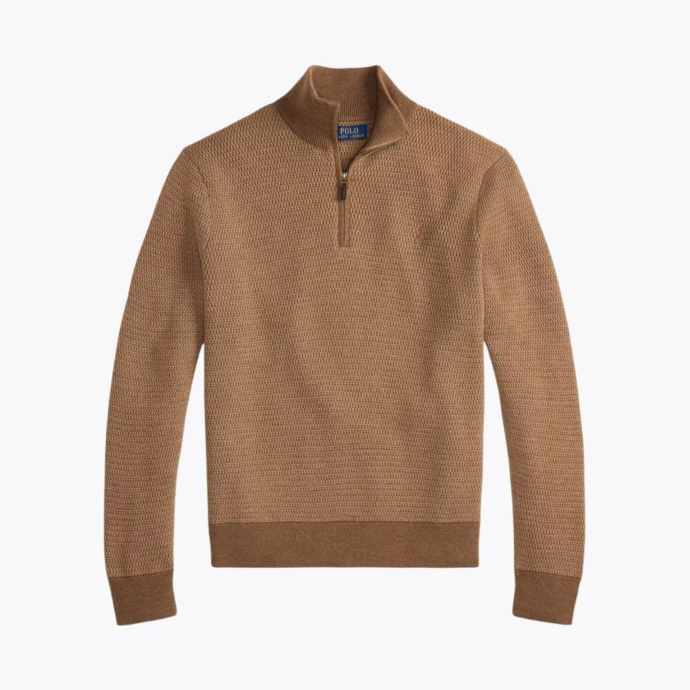 Men’s Regular Fit Wool Quarter-Zip Sweater