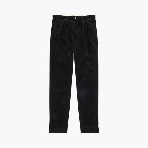 Men’s Relaxed Fit Pleated Cotton Corduroy Pants