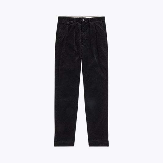 Men’s Relaxed Fit Pleated Cotton Corduroy Pants