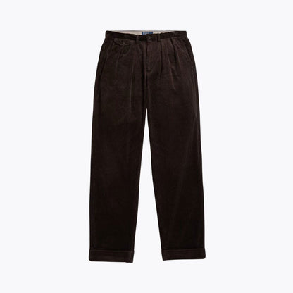 Men’s Relaxed Fit Pleated Cotton Corduroy Pants