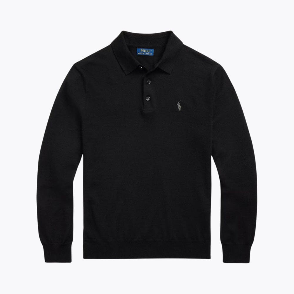 Men’s Fit Wool Collared Sweater