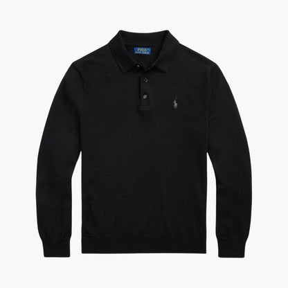 Men’s Fit Wool Collared Sweater