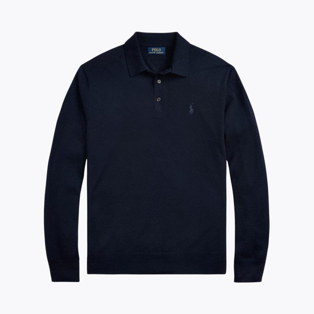 Men’s Fit Wool Collared Sweater