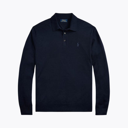 Men’s Fit Wool Collared Sweater
